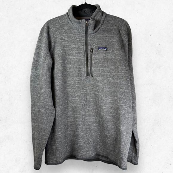 Patagonia Men’s Better Sweater 1/4-Zip Fleece Size XXL Gray Stone Pullover - Picture 1 of 6